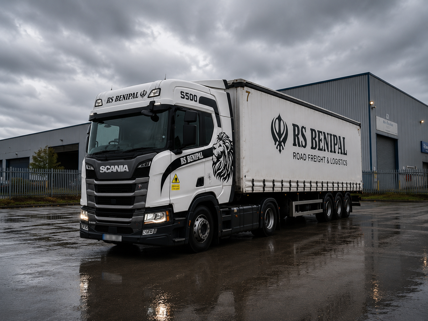 UK commercial road freight vehicle